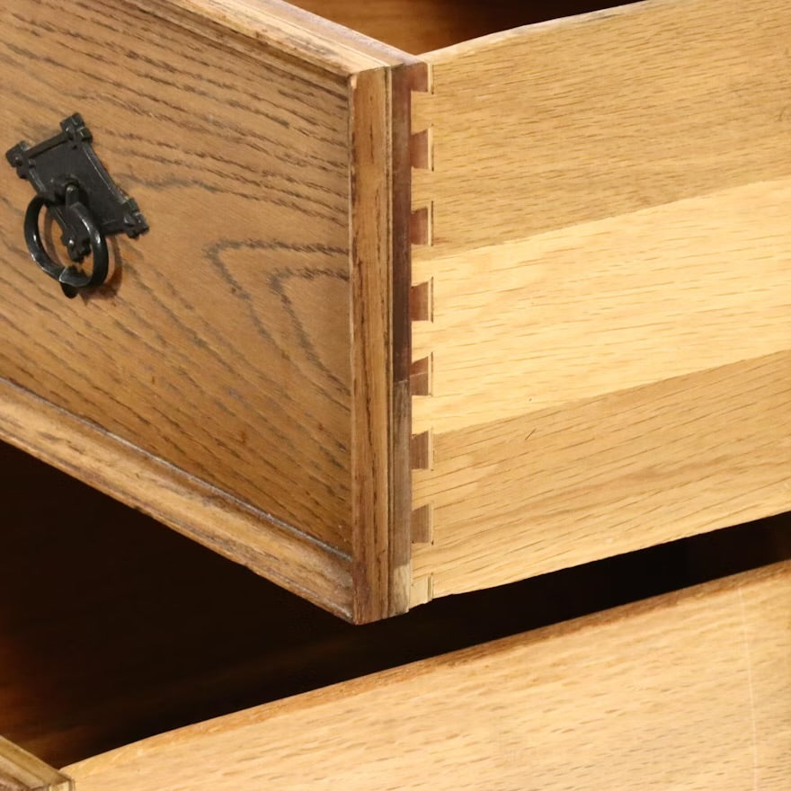 Pair of Oak Two-Drawer Cabinets, 20th Century ITMGP73782