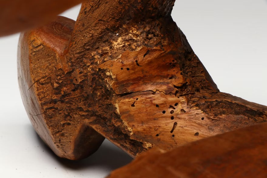 Mexican Wood Saddle with Twisted Hide Reinforcements