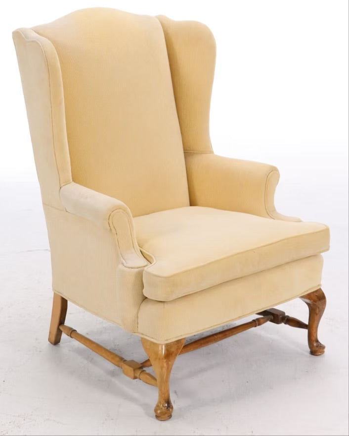 Cream Upholstered Bergere Armchairs ITMGQ23077