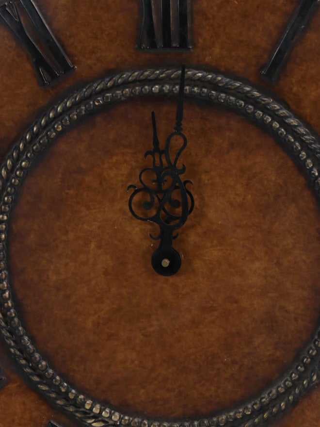 Resin Wall Clock with Wood Square Wall Mirror ITMGQ28418