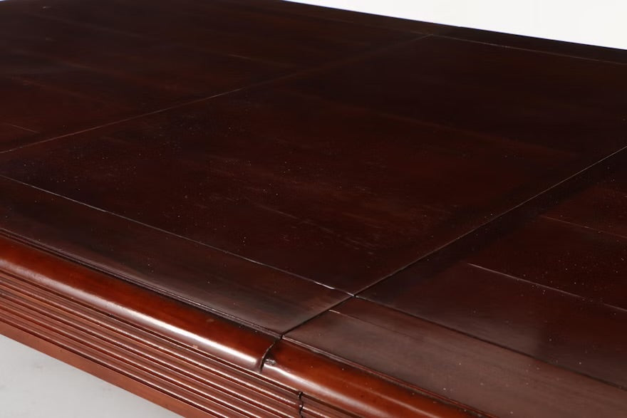 American Signature Victorian Style Mahogany Finish Extending Dining Table ITMGQ20175