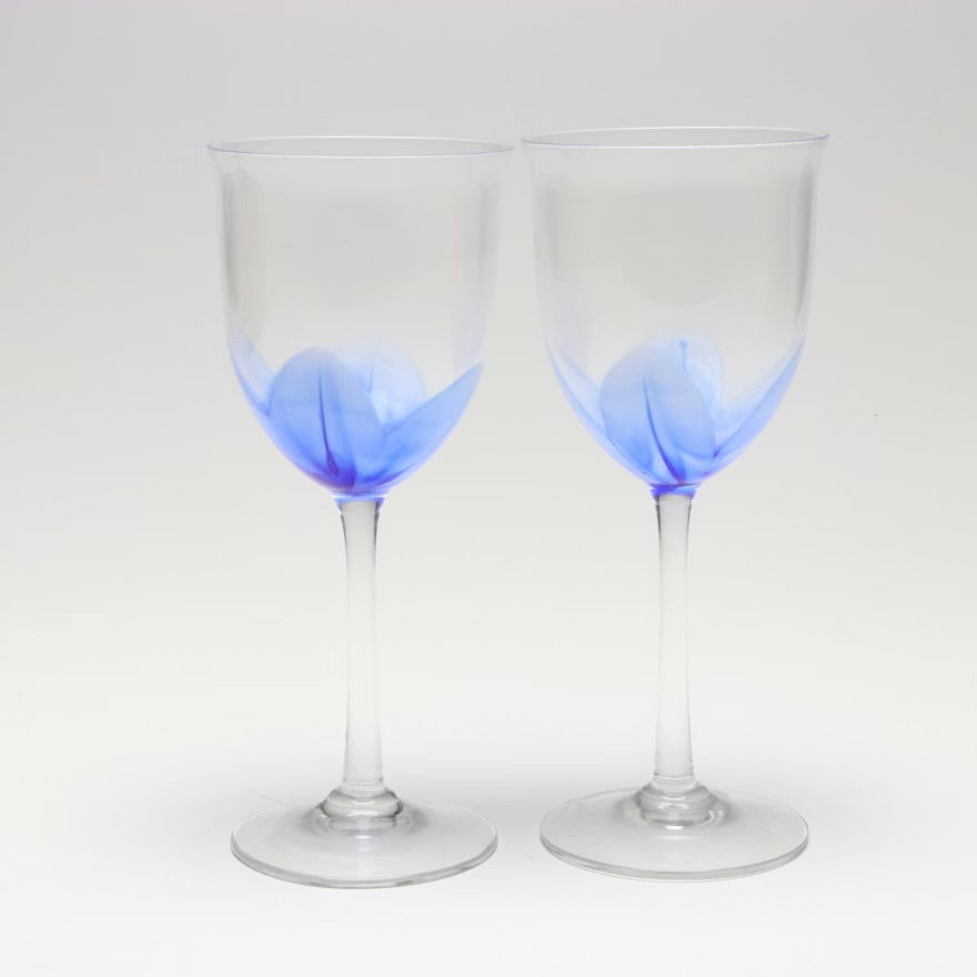 Kustom Kraft Wood Wine Rack with Luigi Bormioli Decanter and Other Glass Ware