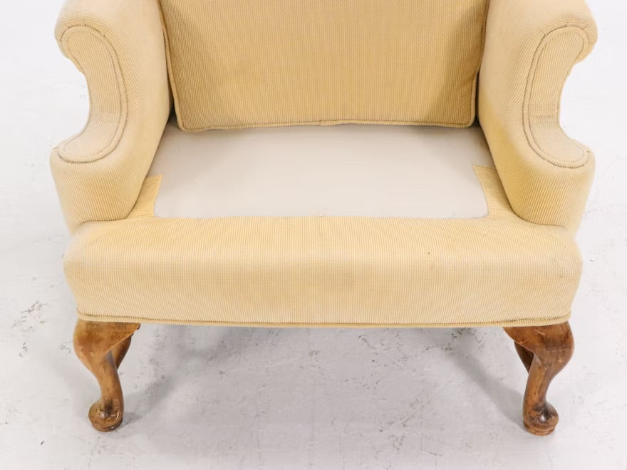 Cream Upholstered Bergere Armchairs ITMGQ23077