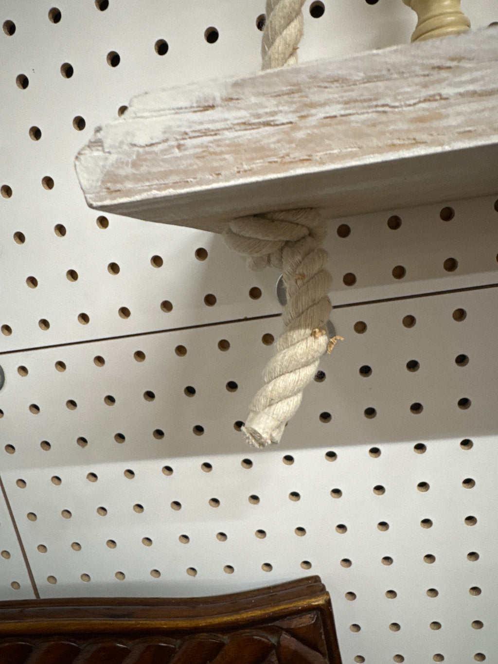 Double Whitewashed Shelf