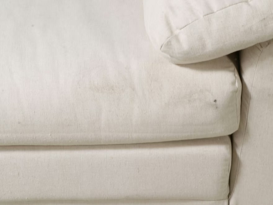 Cream Upholstered Loveseat