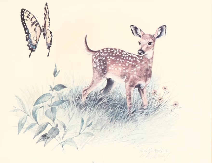 Ralph J. McDonald Offset Lithograph "Spring," 1976