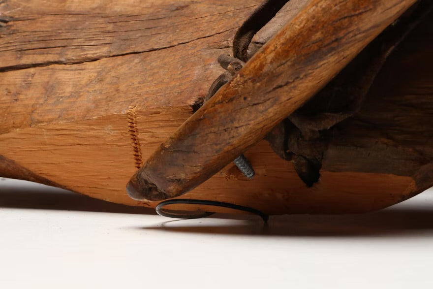 Mexican Wood Saddle with Twisted Hide Reinforcements