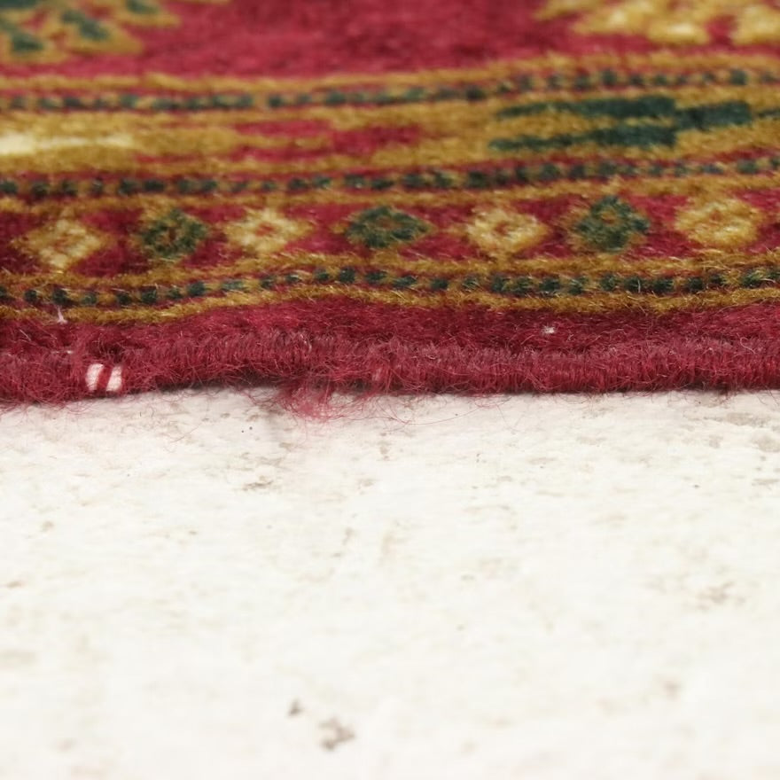 4' x 6'3 Hand-Knotted Afghan Turkmen Area Rug ITMGP73564