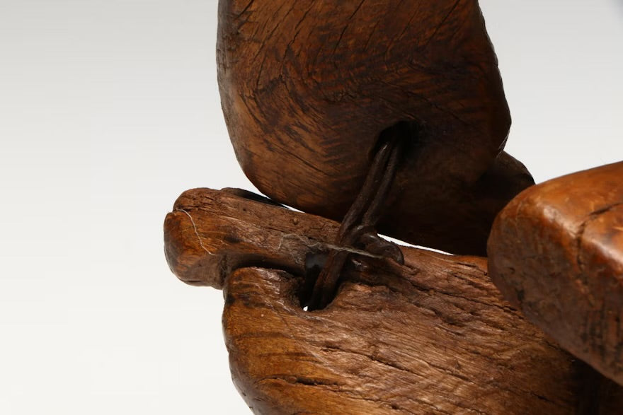 Mexican Wood Saddle with Twisted Hide Reinforcements