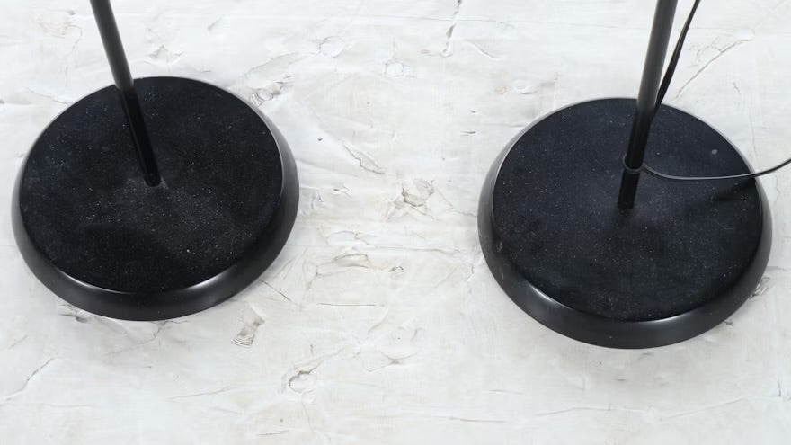 Pair of IKEA Contemporary Black Metal Floor Lamps ITMGS03575