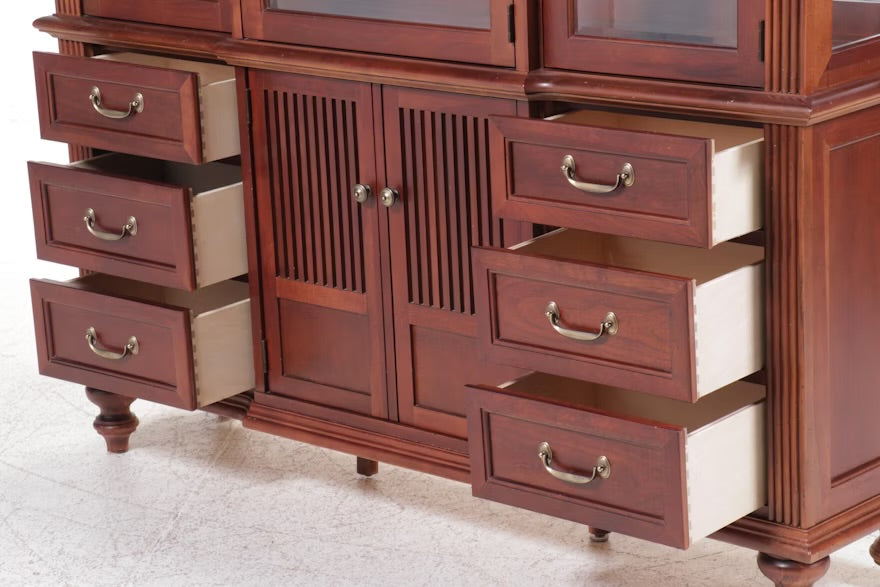 Stanley Furniture "British Colony" Mahogany China Cabinet ITMGQ35531