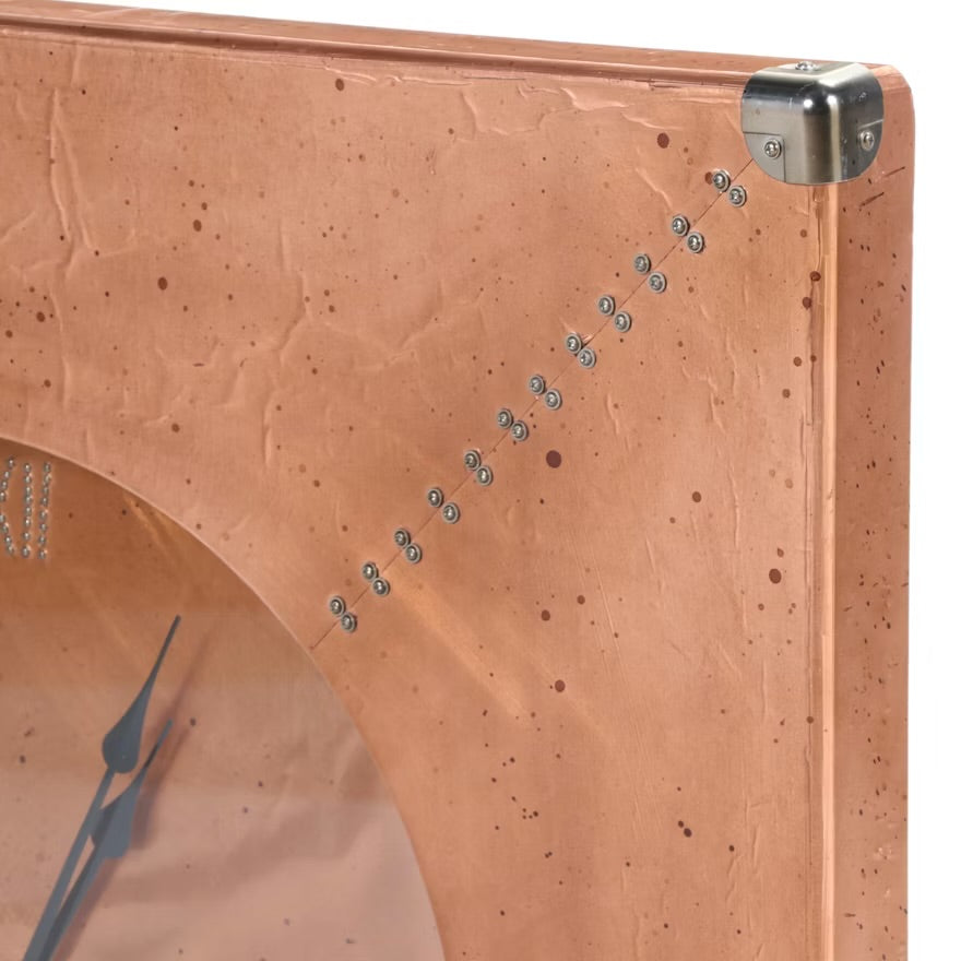 Lazy Susan Contemporary Copper Tone Wall Clock