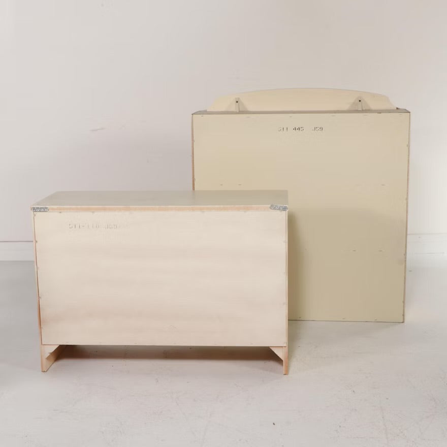 French Provincial Style Painted Wood Chests and Desk with Chair, Late 20th C. ITMGP75479