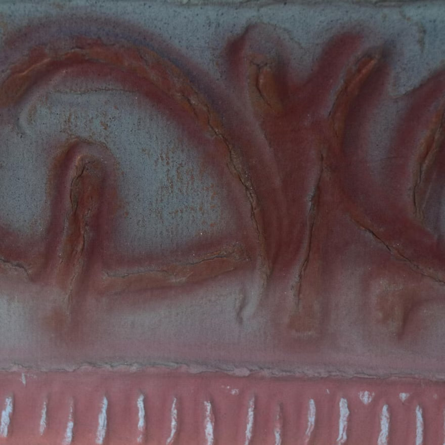 Abstract Embossed Mixed Media Drawing, 21st Century