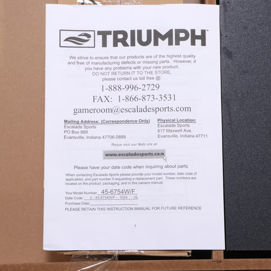 Triumph "Play N' Stow" 60" Air Hockey Table ITMGQ28418