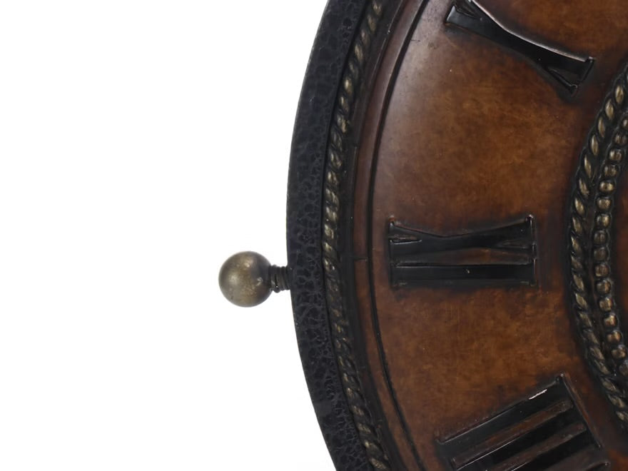 Resin Wall Clock with Wood Square Wall Mirror ITMGQ28418