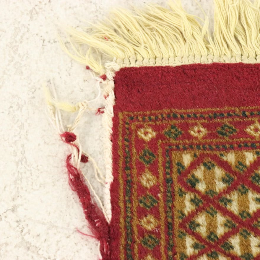 4' x 6'3 Hand-Knotted Afghan Turkmen Area Rug ITMGP73564