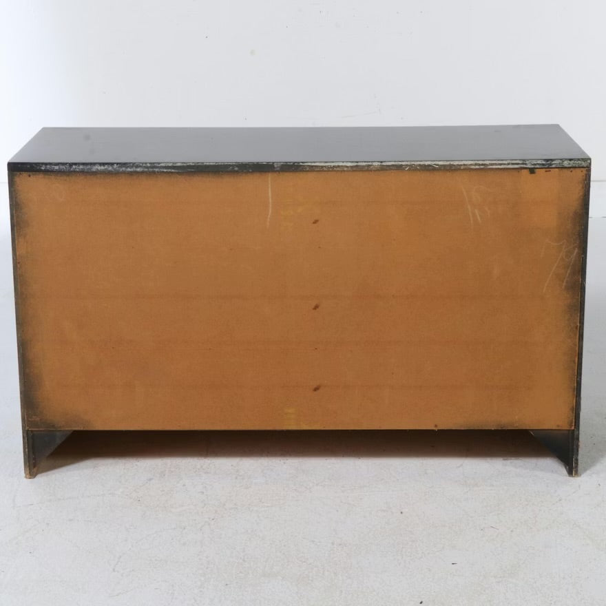 Casard Black Lacquered and Parcel Gilt Cabinet with Wall Mirror 

#ITMGR17468