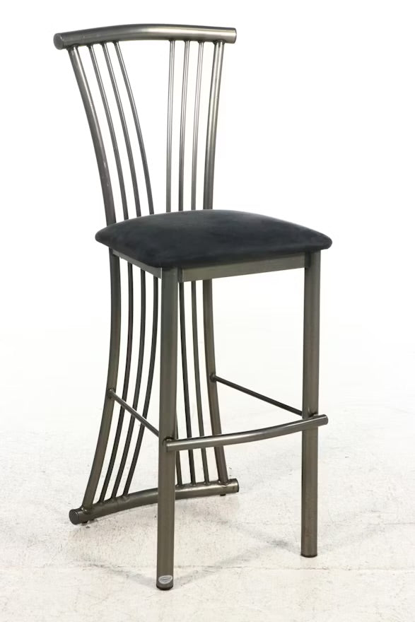 Amisco Metal Barstools with Microfiber Seats