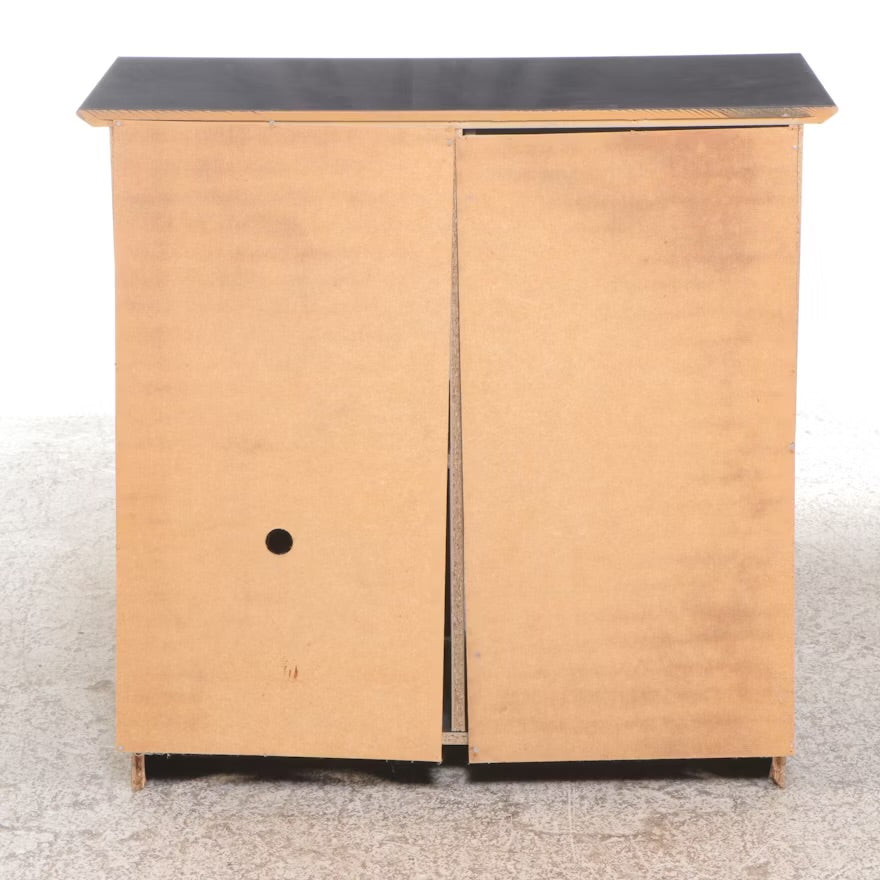 Black-Painted Wood Bar Cabinet ITMGR17412