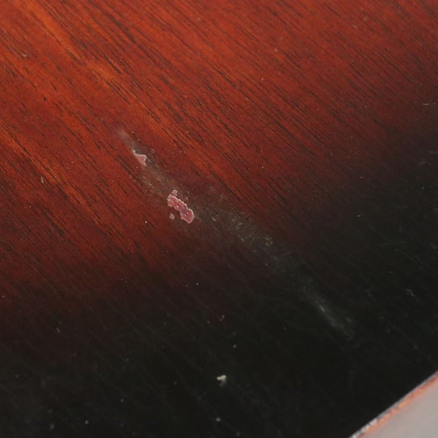 Mid Century Modern Leather Clad Wood Gentleman's Chest, Mid-20th Century ITMGQ37661