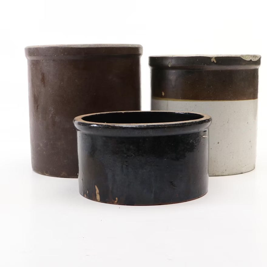 Rustic Brown Ceramic Planter Pots