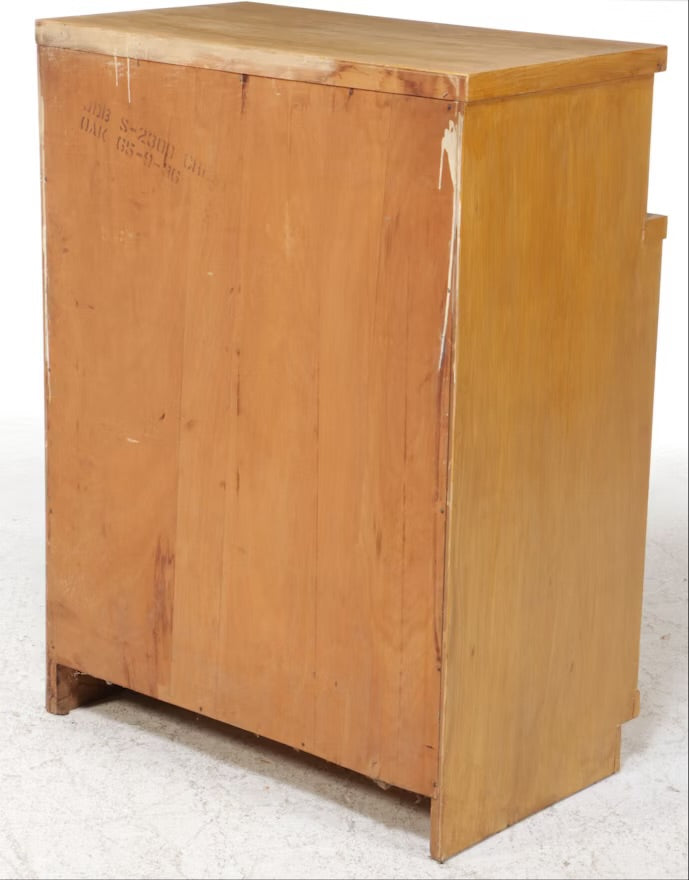 Mid Century Modern Blonde Oak Chest of Drawers ITMGQ37441