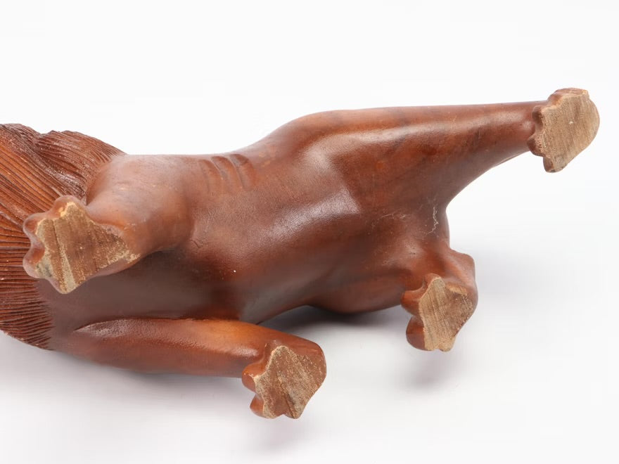 Carved Wood Asian Elephant and Lion Item #
ITMGQ18217