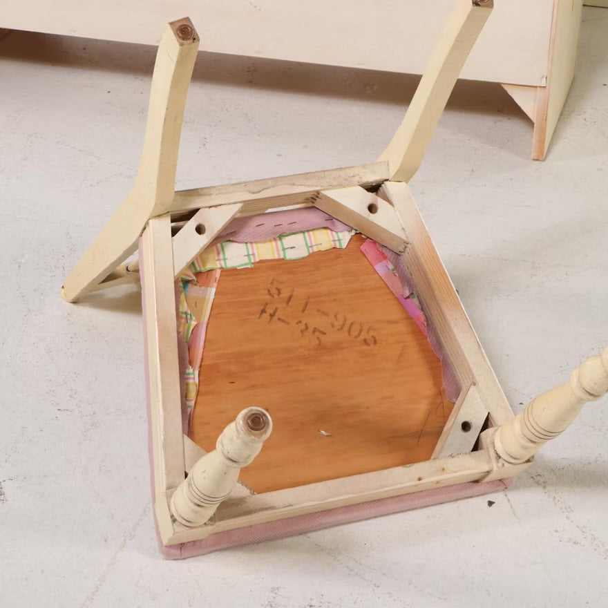 French Provincial Style Painted Wood Chests and Desk with Chair, Late 20th C. ITMGP75479