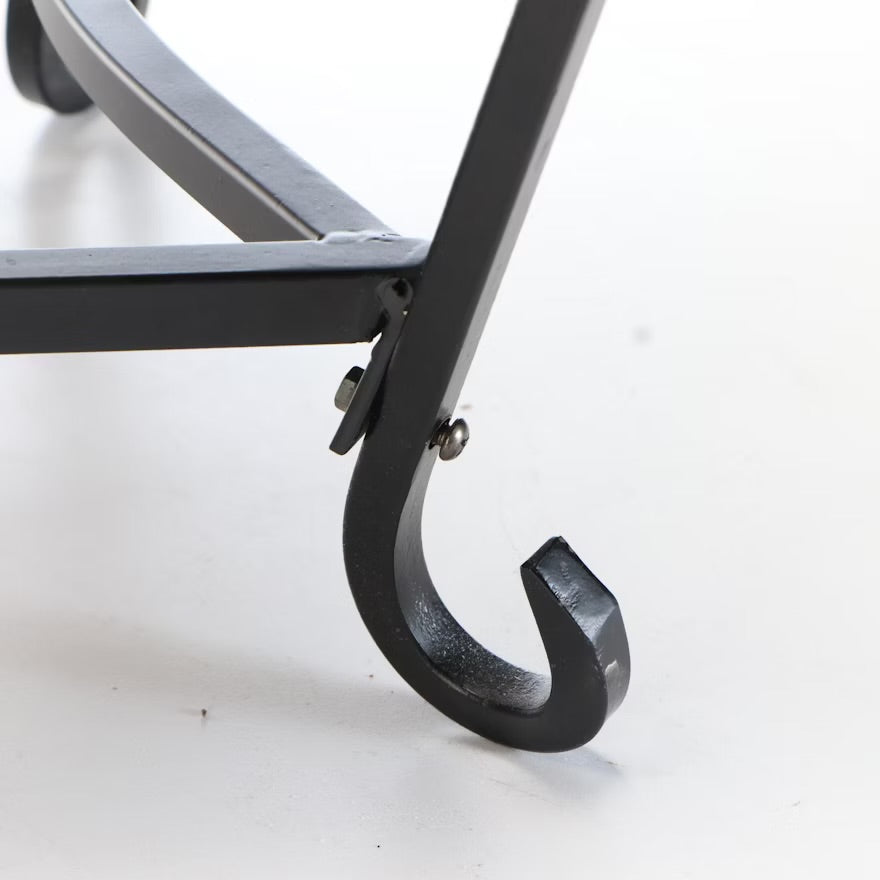 Painted Wood and Wrought Metal Chest on Stand ITMGP60433