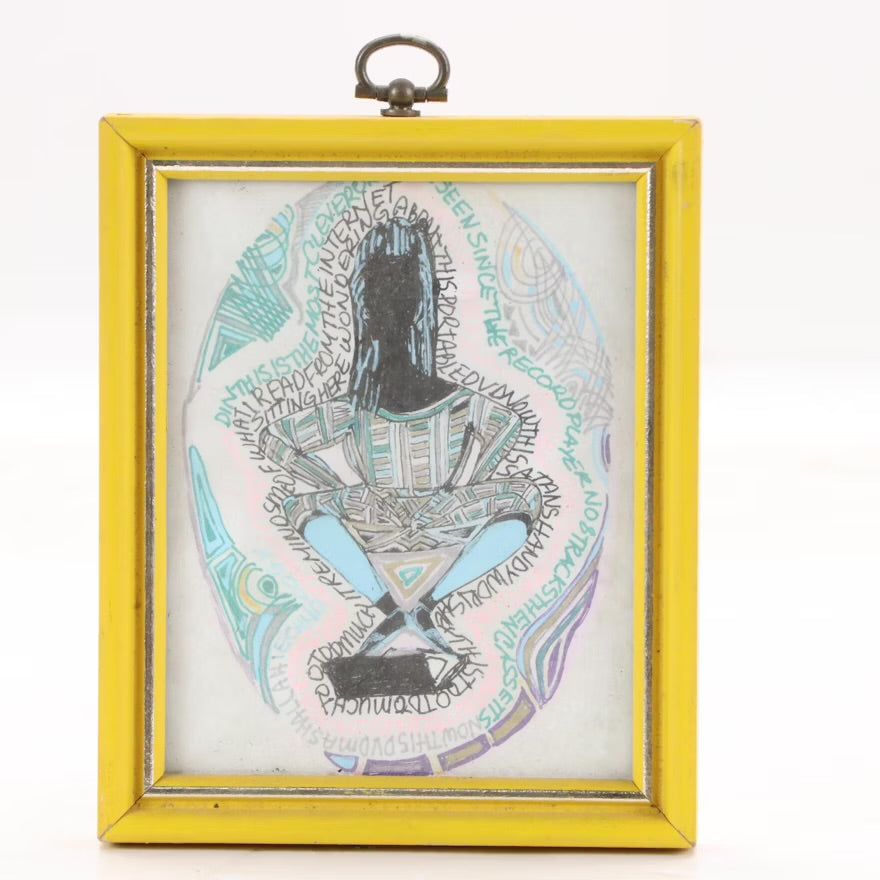 Three Pen and Ink Word Art Doodle Drawings, 2004 Item #
ITMGR36318