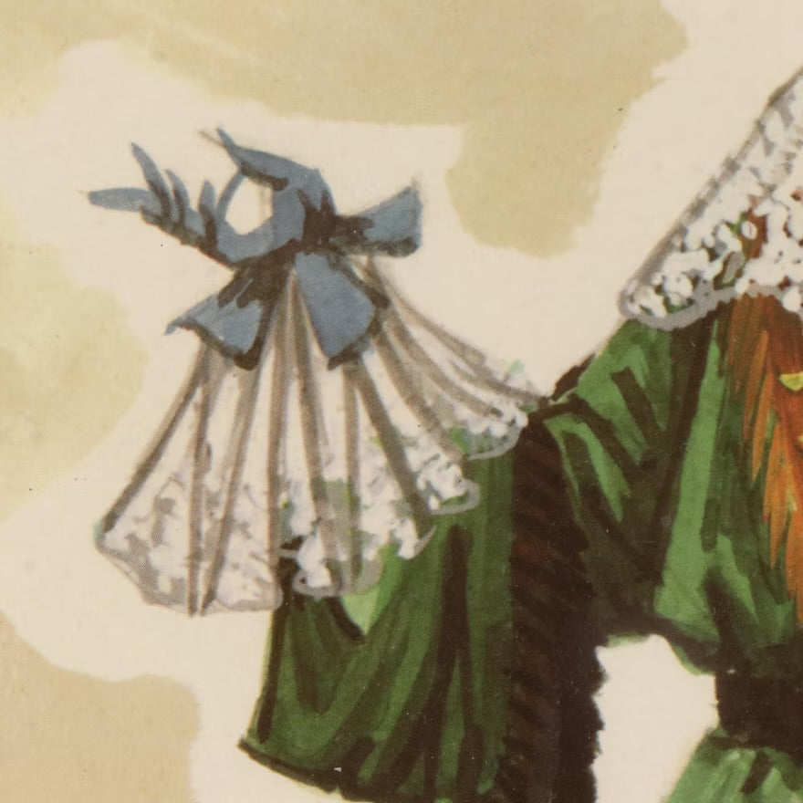 Robert Prévost Offset Lithograph Costume Design Print, Circa 1959