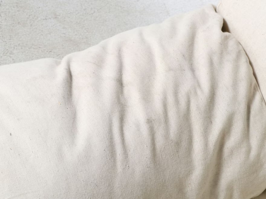 Cream Upholstered Loveseat