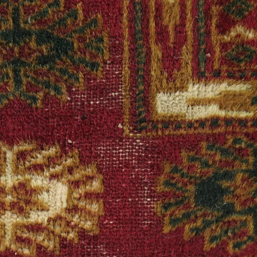 4' x 6'3 Hand-Knotted Afghan Turkmen Area Rug ITMGP73564