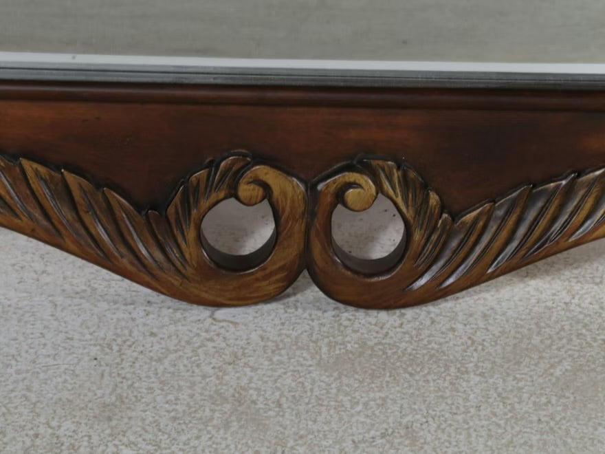 Baroque Style Chest of Drawers with Wall Mirror