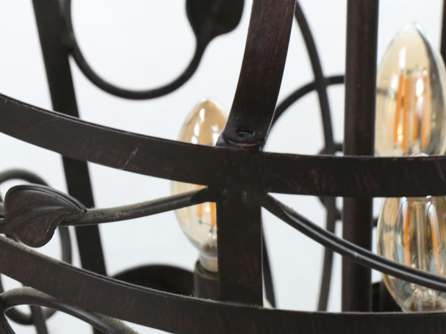 Oil Rubbed Bronze Finish Vine and Caged Pendant, 2004 ITMGS06234