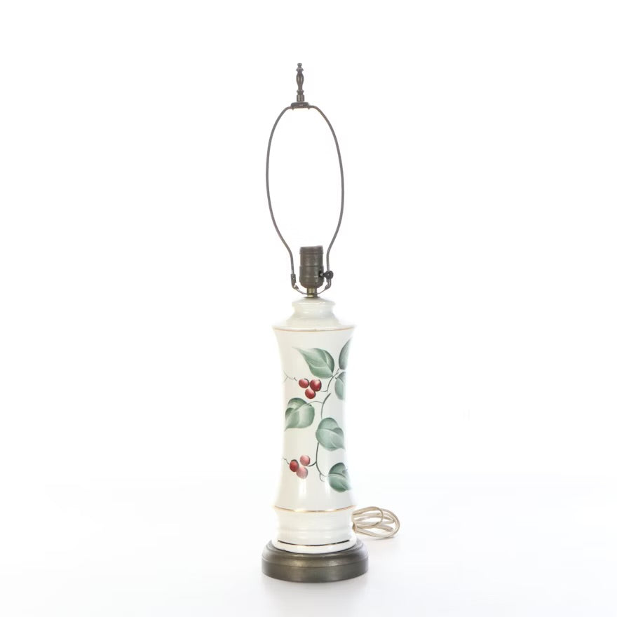 Hand-Painted Pair of Ceramic Table Lamps, Mid to Late 20th Century ITMGP18619