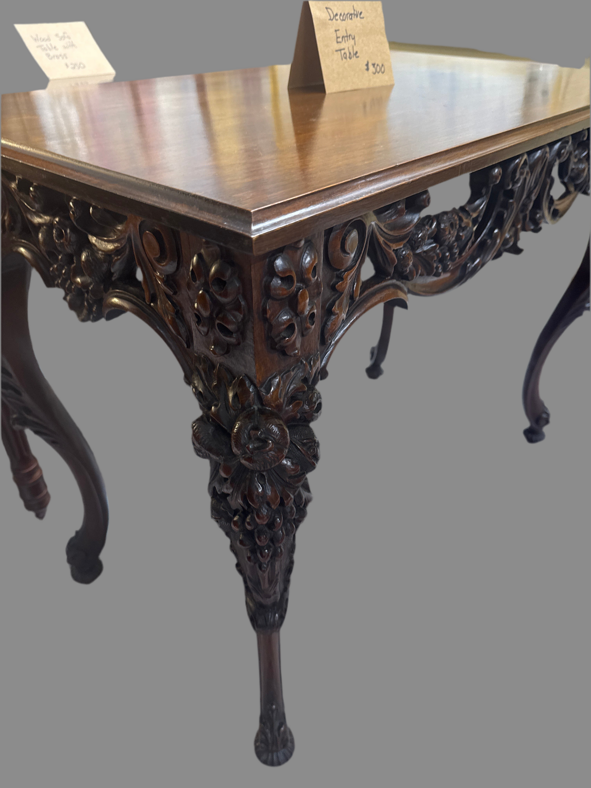 Decorative Wood Entry Table