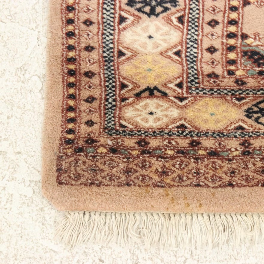 4'2 x 6'9 Hand-Knotted Pakistani Bokhara Area Rug ITMGP73558