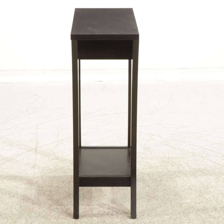 Contemporary Entry Table with Ebonized Wood Grain Finish, 2019 ITMGP91656