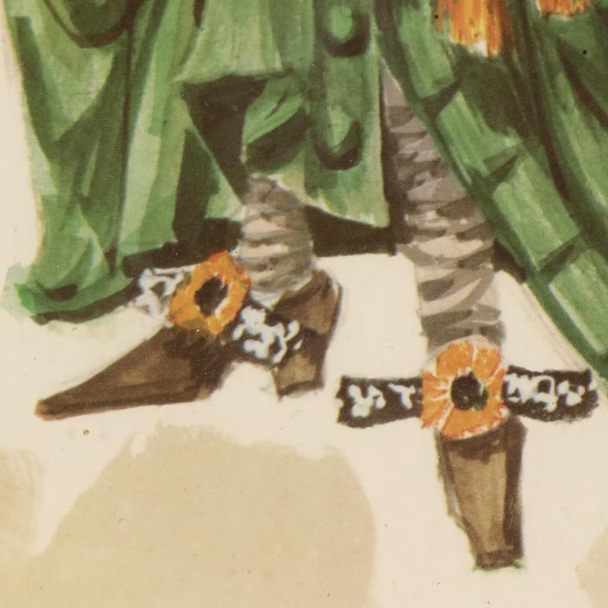 Robert Prévost Offset Lithograph Costume Design Print, Circa 1959