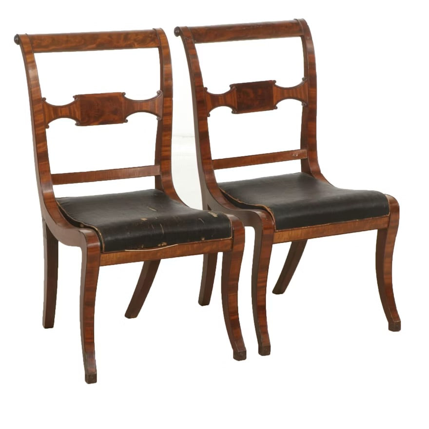 Regency Mahogany Side Chairs, Early 19th Century