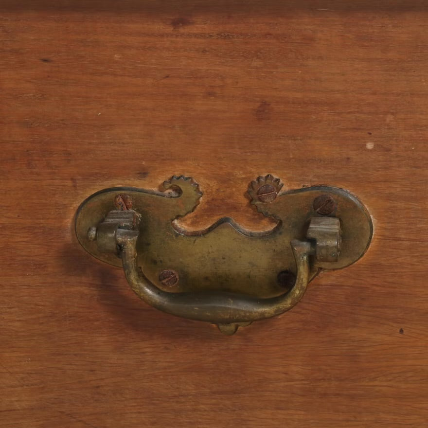 Anglo-Indian Style Brass Nailhead-Decorated Trunk, 20th Century