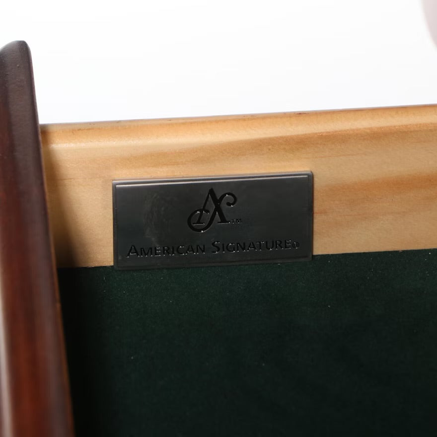 American Signature Victorian Style Mahogany Finish Extending Dining Table ITMGQ20175