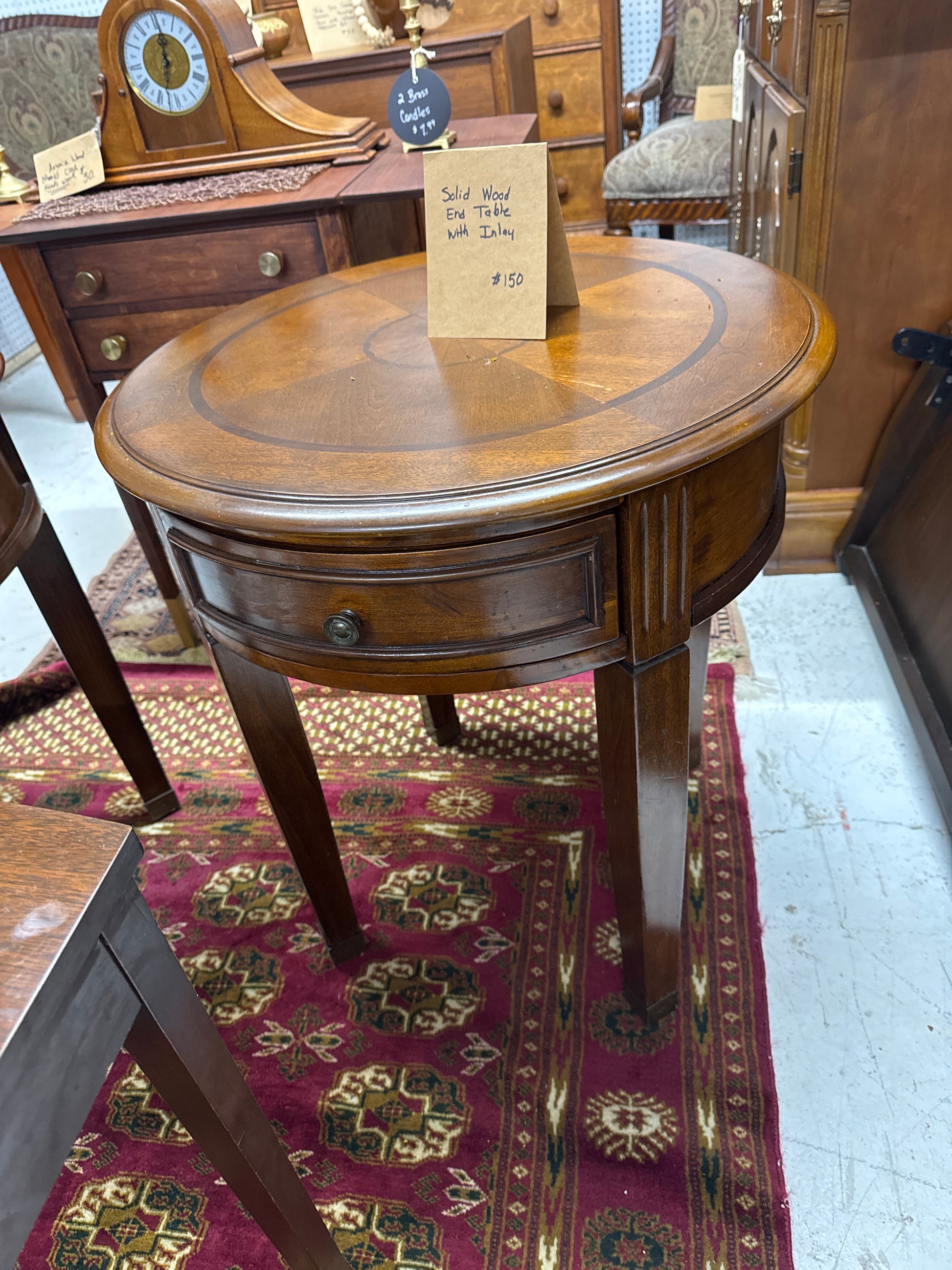 Solid Wood End Table
