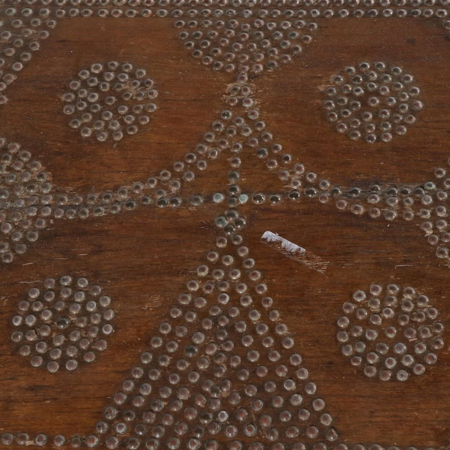 Anglo-Indian Style Brass Nailhead-Decorated Trunk, 20th Century