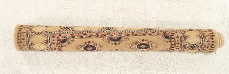 4'2 x 6'9 Hand-Knotted Pakistani Bokhara Area Rug ITMGP73558