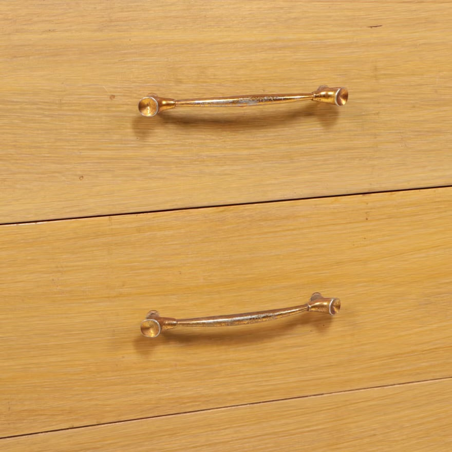 Mid Century Modern Blonde Oak Chest of Drawers ITMGQ37441