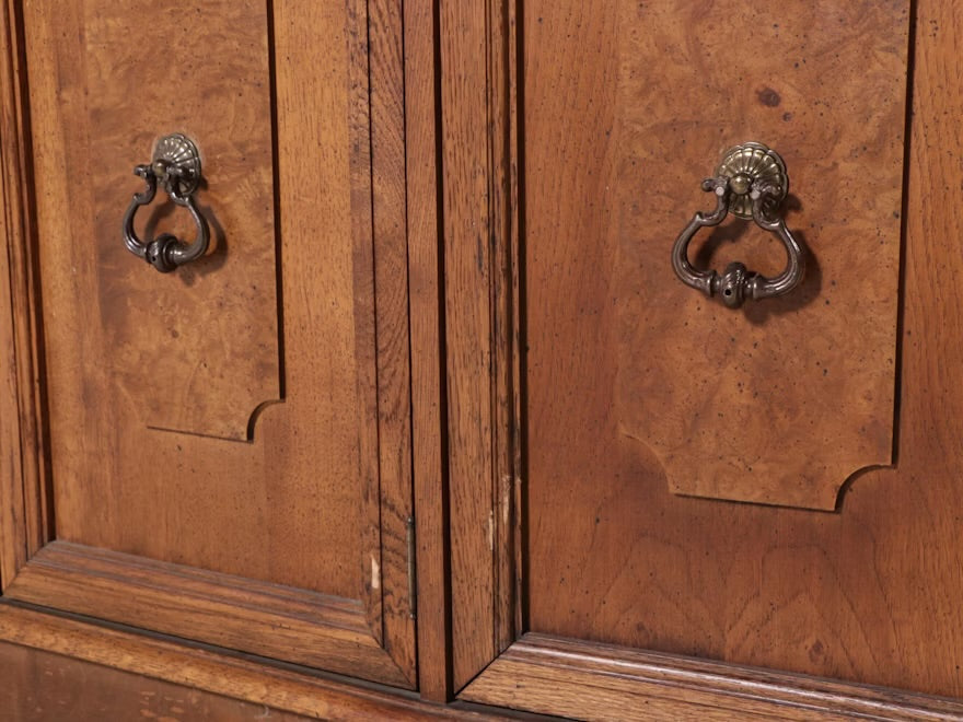 Mid Century Spanish Baroque Style Walnut Finish Credenza, Mid to Late 20th C. ITMGM40670