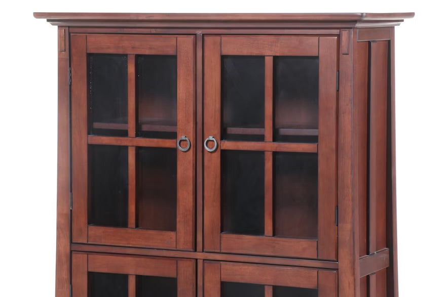 Arts and Crafts Style Glass Front Bookcase ITMGQ23290